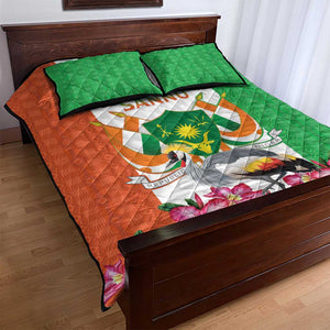 Afro Niger Sannu Quilt Bed Set Coat Of Arms - African Pattern