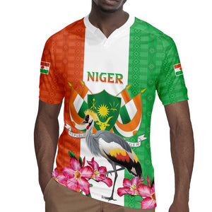 Afro Niger Sannu Rugby Jersey Coat Of Arms - African Pattern