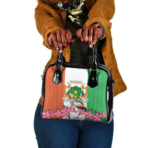 Afro Niger Sannu Shoulder Handbag Coat Of Arms - African Pattern