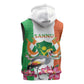Afro Niger Sannu Sleeveless Hoodie Coat Of Arms - African Pattern - African Pride