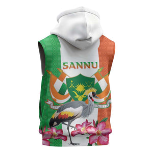 Afro Niger Sannu Sleeveless Hoodie Coat Of Arms - African Pattern - African Pride