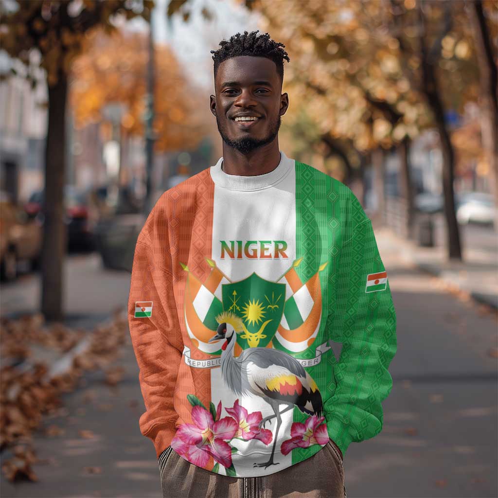 Afro Niger Sannu Sweatshirt Coat Of Arms - African Pattern