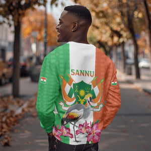 Afro Niger Sannu Sweatshirt Coat Of Arms - African Pattern