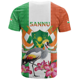 Afro Niger Sannu T shirt Coat Of Arms - African Pattern