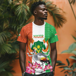 Afro Niger Sannu T shirt Coat Of Arms - African Pattern