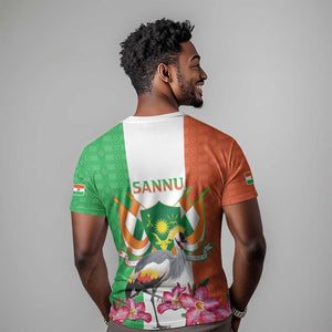 Afro Niger Sannu T shirt Coat Of Arms - African Pattern