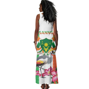 Afro Niger Sannu Tank Maxi Dress Coat Of Arms - African Pattern