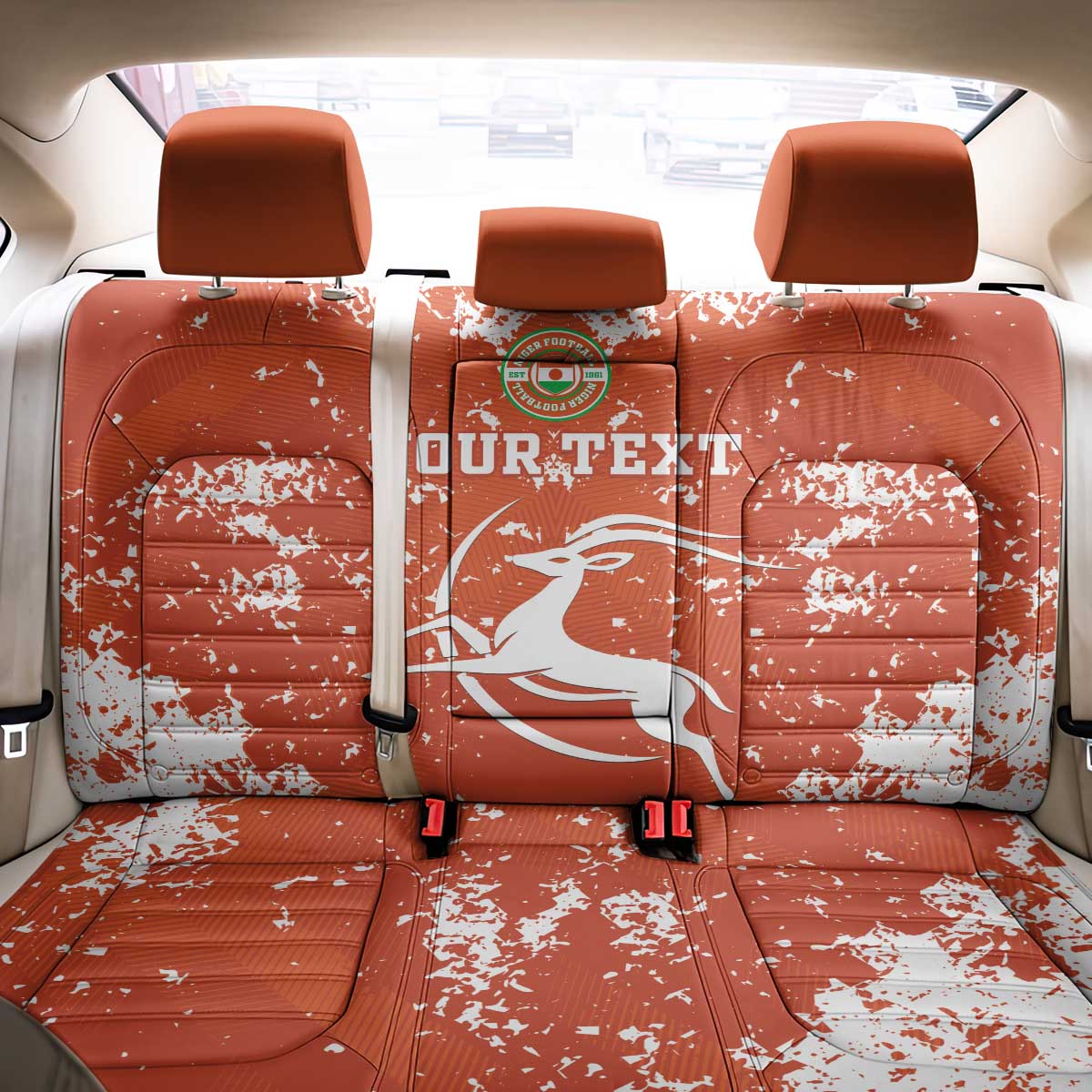 Custom Afro Niger Football Back Car Seat Cover We Are Champions