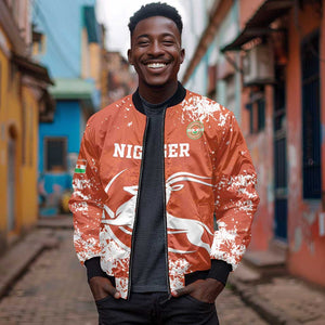 Custom Afro Niger Football Bomber Jacket We Are Champions