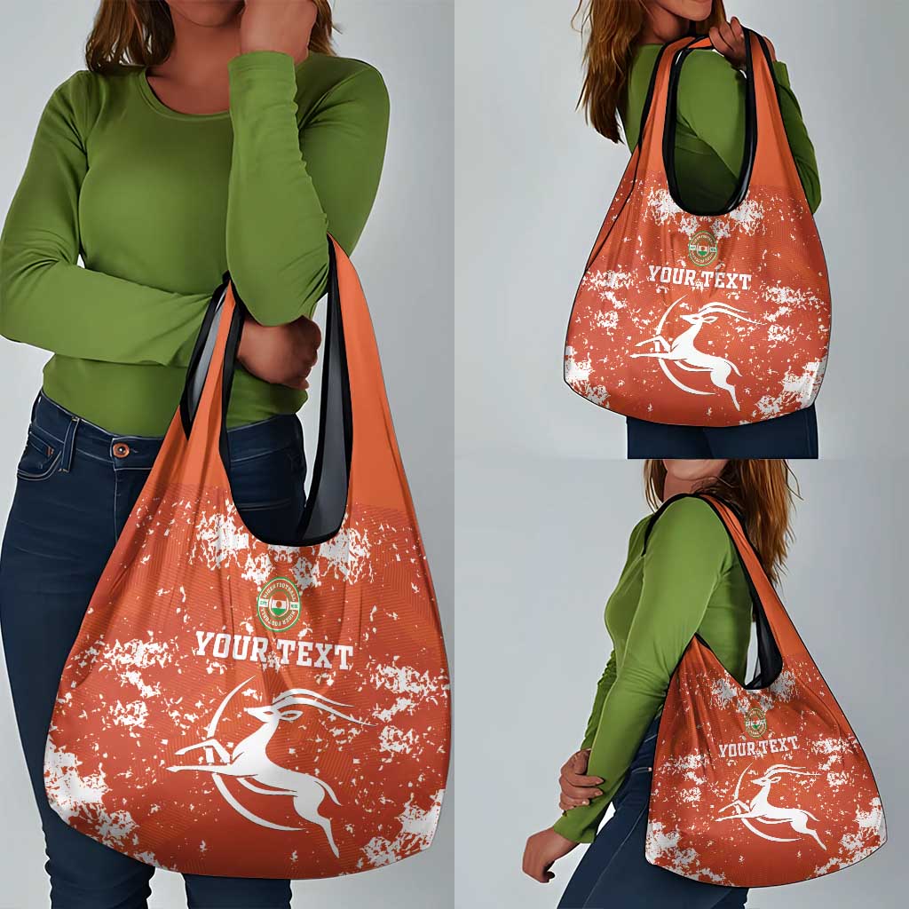 Custom Afro Niger Football Grocery Bag We Are Champions