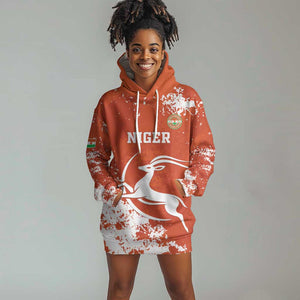 Custom Afro Niger Football Hoodie Dress We Are Champions