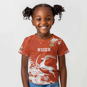 Custom Afro Niger Football Kid T shirt We Are Champions