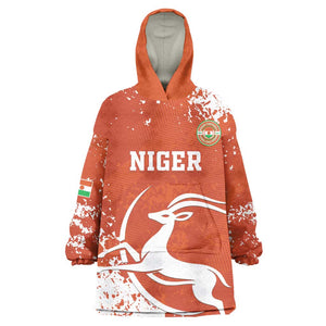 Custom Afro Niger Football Kid Wearable Blanket Hoodie We Are Champions