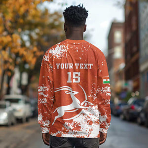 Custom Afro Niger Football Long Sleeve Shirt We Are Champions