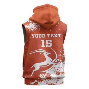 Custom Afro Niger Football Sleeveless Hoodie We Are Champions - African Pride