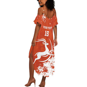 Custom Afro Niger Football Summer Maxi Dress We Are Champions