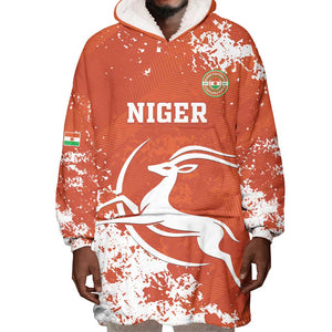 Custom Afro Niger Football Wearable Blanket Hoodie We Are Champions