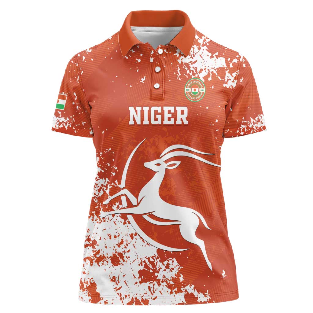 Custom Afro Niger Football Women Polo Shirt We Are Champions