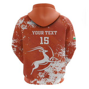 Custom Afro Niger Football Zip Hoodie We Are Champions