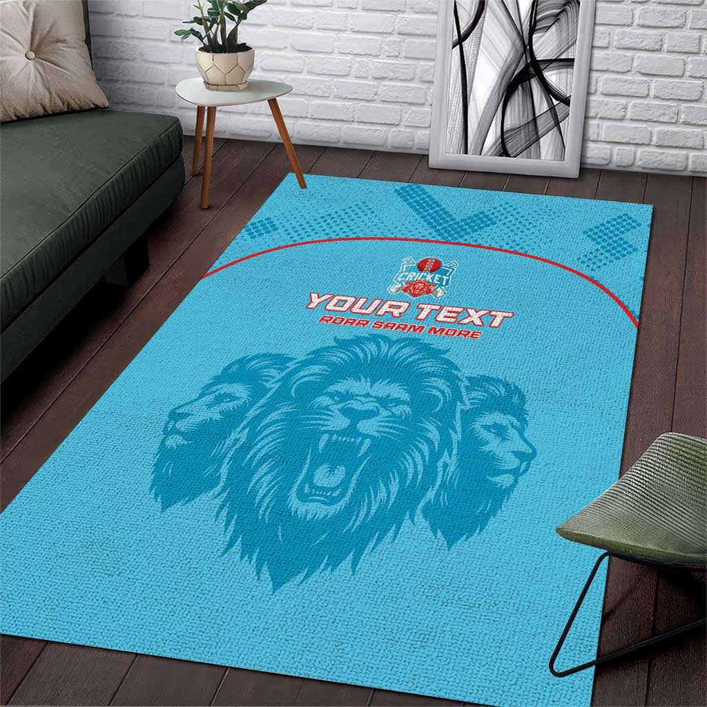 Custom Afro South Africa Cricket Area Rug Roar Saam More - This Is Pretoria