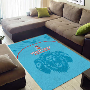 Custom Afro South Africa Cricket Area Rug Roar Saam More - This Is Pretoria