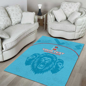 Custom Afro South Africa Cricket Area Rug Roar Saam More - This Is Pretoria