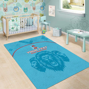 Custom Afro South Africa Cricket Area Rug Roar Saam More - This Is Pretoria