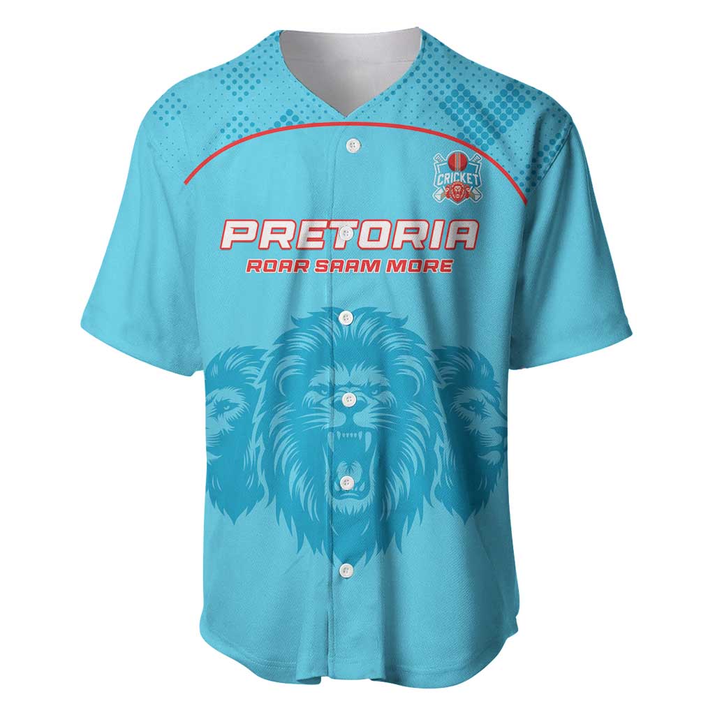 Custom Afro South Africa Cricket Baseball Jersey Roar Saam More - This Is Pretoria