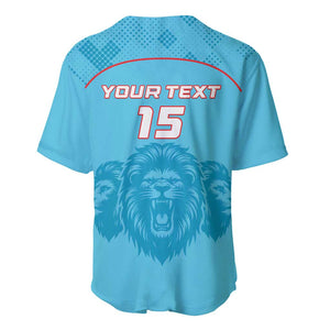 Custom Afro South Africa Cricket Baseball Jersey Roar Saam More - This Is Pretoria