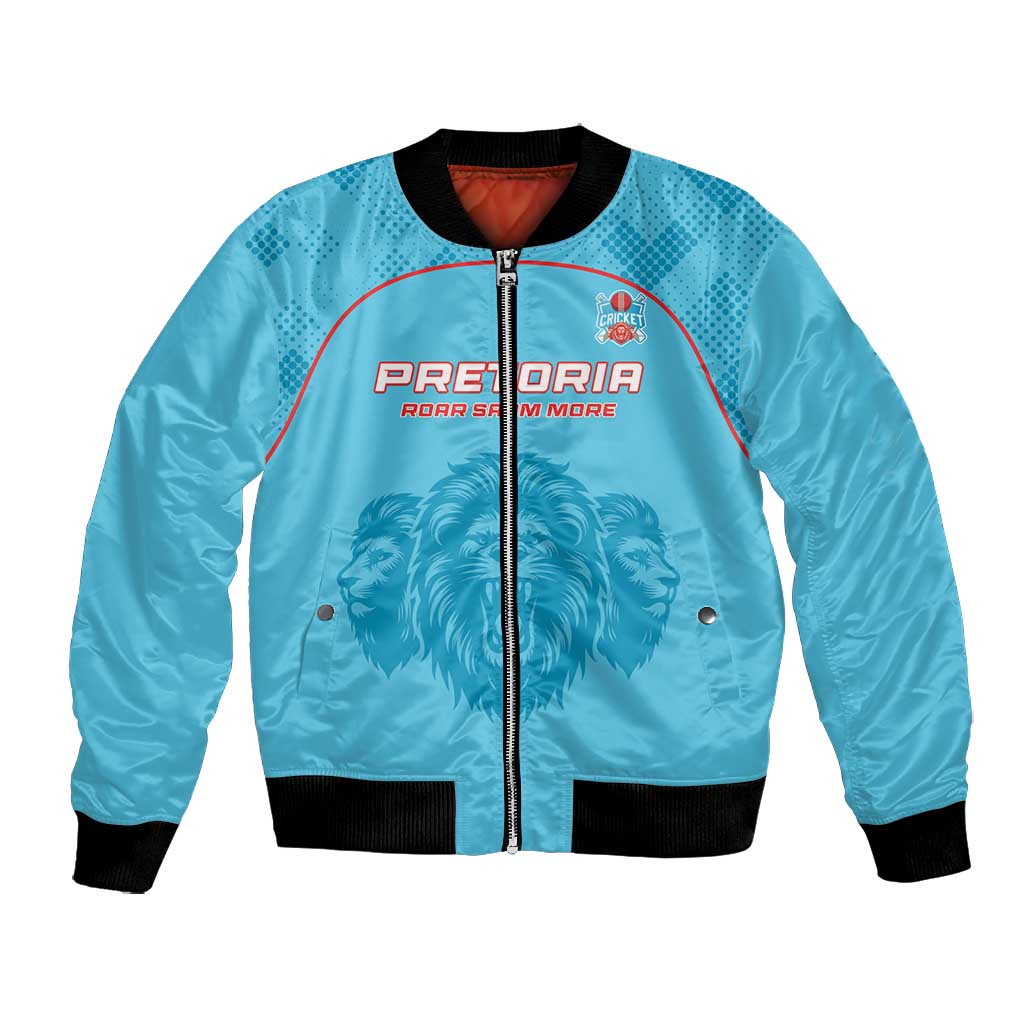 Custom Afro South Africa Cricket Bomber Jacket Roar Saam More - This Is Pretoria