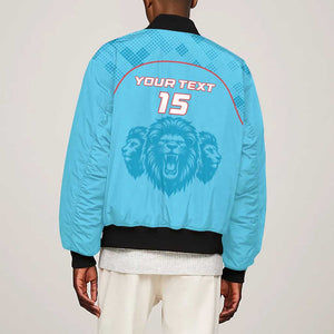 Custom Afro South Africa Cricket Bomber Jacket Roar Saam More - This Is Pretoria