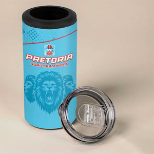 Custom Afro South Africa Cricket 4 in 1 Can Cooler Tumbler Roar Saam More - This Is Pretoria