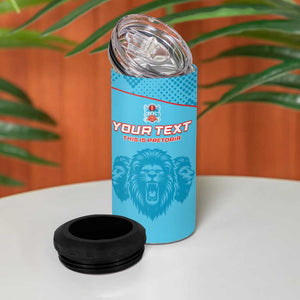 Custom Afro South Africa Cricket 4 in 1 Can Cooler Tumbler Roar Saam More - This Is Pretoria