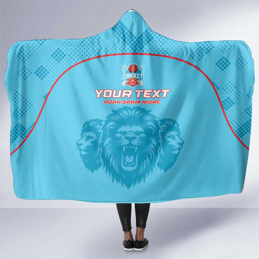 Custom Afro South Africa Cricket Hooded Blanket Roar Saam More - This Is Pretoria