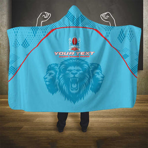 Custom Afro South Africa Cricket Hooded Blanket Roar Saam More - This Is Pretoria