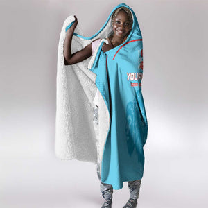 Custom Afro South Africa Cricket Hooded Blanket Roar Saam More - This Is Pretoria