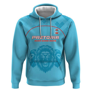 Custom Afro South Africa Cricket Hoodie Roar Saam More - This Is Pretoria