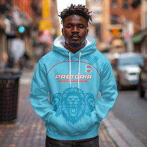 Custom Afro South Africa Cricket Hoodie Roar Saam More - This Is Pretoria