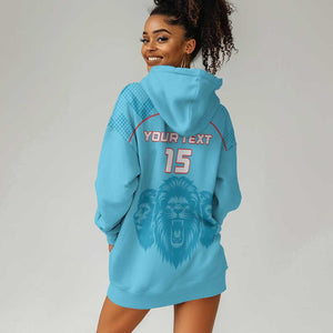 Custom Afro South Africa Cricket Hoodie Dress Roar Saam More - This Is Pretoria