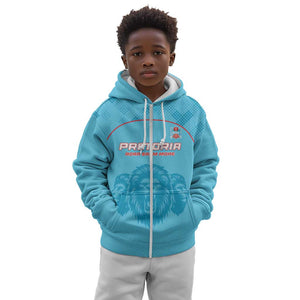 Custom Afro South Africa Cricket Kid Hoodie Roar Saam More - This Is Pretoria