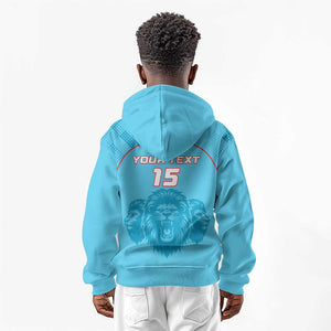 Custom Afro South Africa Cricket Kid Hoodie Roar Saam More - This Is Pretoria