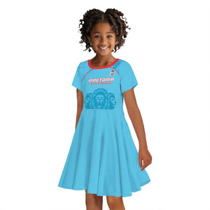 Custom Afro South Africa Cricket Kid Short Sleeve Dress Roar Saam More - This Is Pretoria