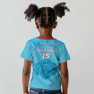 Custom Afro South Africa Cricket Kid T shirt Roar Saam More - This Is Pretoria