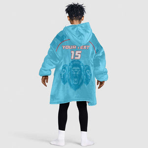 Custom Afro South Africa Cricket Kid Wearable Blanket Hoodie Roar Saam More - This Is Pretoria