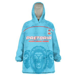 Custom Afro South Africa Cricket Kid Wearable Blanket Hoodie Roar Saam More - This Is Pretoria