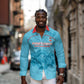 Custom Afro South Africa Cricket Long Sleeve Button Shirt Roar Saam More - This Is Pretoria