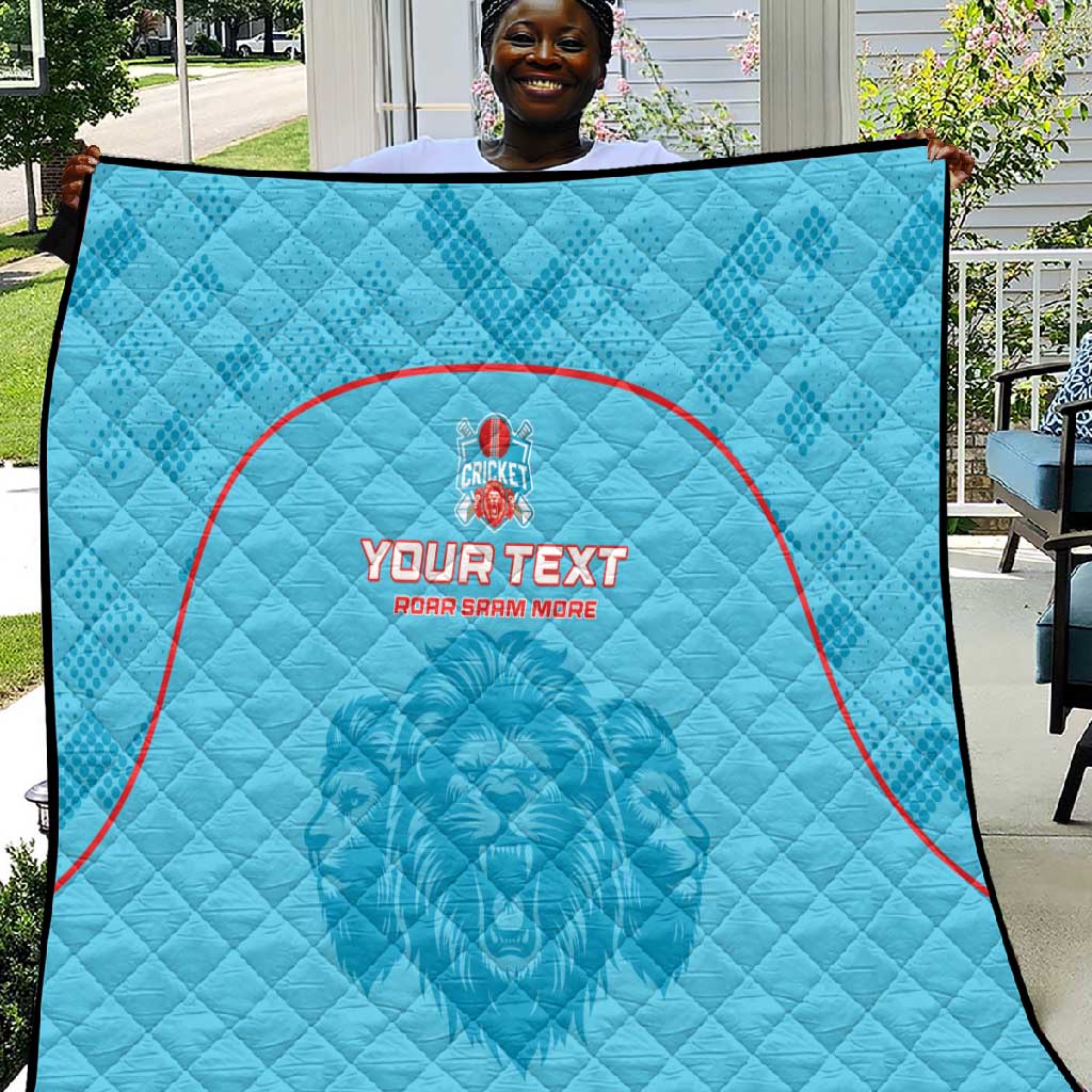 Custom Afro South Africa Cricket Quilt Roar Saam More - This Is Pretoria