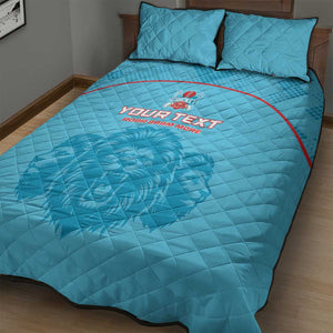 Custom Afro South Africa Cricket Quilt Bed Set Roar Saam More - This Is Pretoria