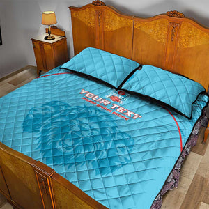 Custom Afro South Africa Cricket Quilt Bed Set Roar Saam More - This Is Pretoria