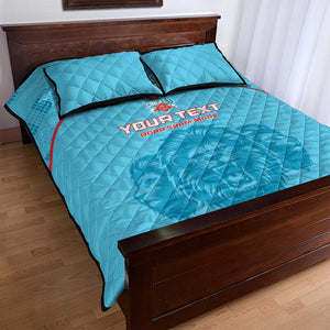 Custom Afro South Africa Cricket Quilt Bed Set Roar Saam More - This Is Pretoria